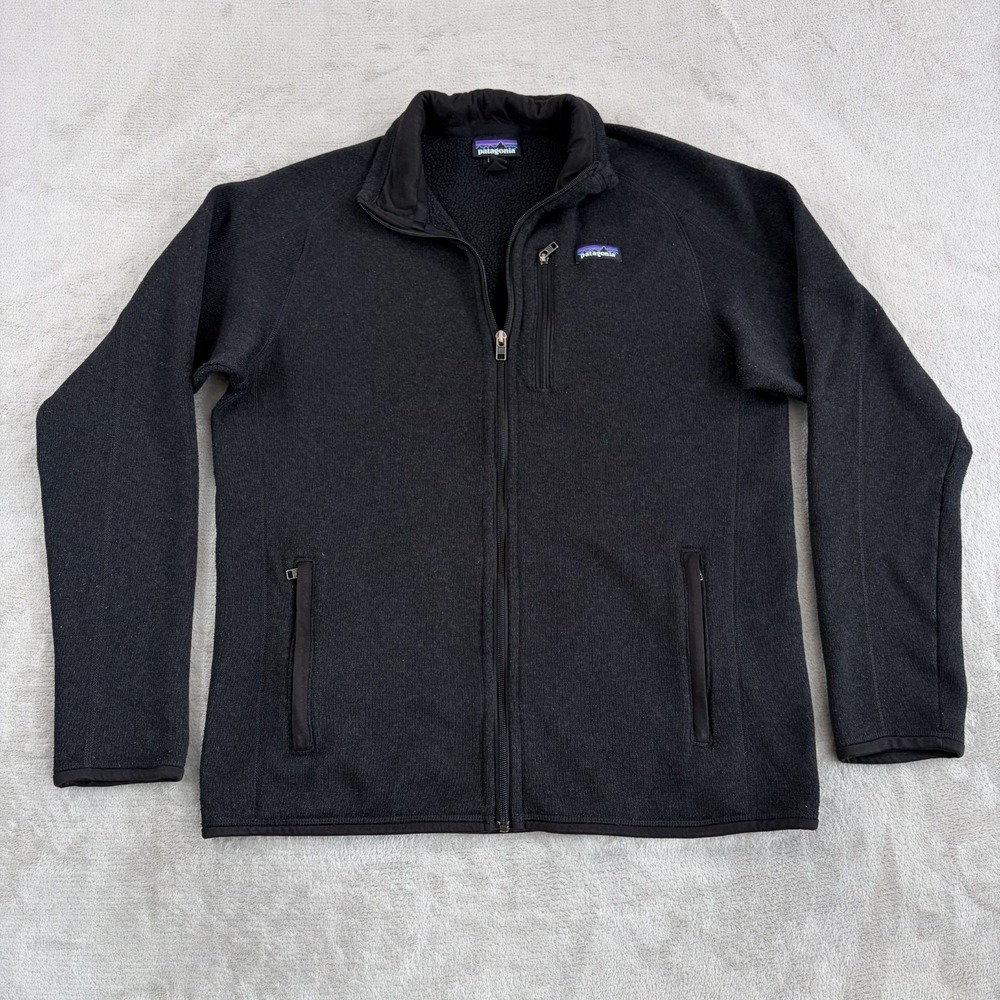 Patagonia Better Sweater Full Zip Fleece Jacket in Black Men Large GorpCore $169
